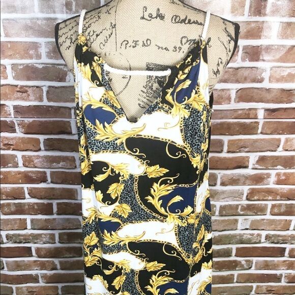 Rouge Collection Parsley Style Sleeveless Dress XL - Picture 2 of 7